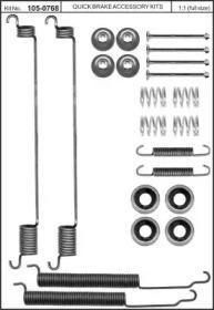 Kawe 105-0768 Монтажний комплект гальмівних колодок Kawe 105-0768 Монтажний комплект гальмівних колодок
