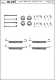 Kawe 105-0791 Комплект пружинок барабанних гальм