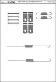 Kawe 105-0888 Spring set disc brake Kawe 105-0888 Spring set disc brake