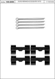 Kawe 109-0009 Монтажний комплект гальмівних колодок