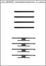 Kawe 109-0975 Spring set disc brake