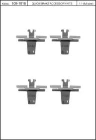 Kawe 109-1018 Spring set disc brake