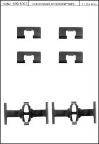 Kawe 109-1092 Spring set disc brake