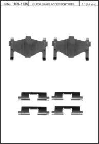 Kawe 109-1136 Spring set disc brake
