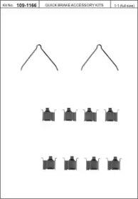 Kawe 109-1166 Spring set disc brake Kawe 109-1166 Spring set disc brake