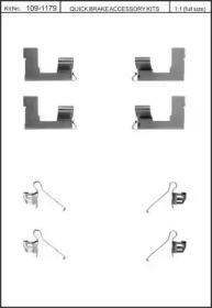 Kawe 109-1179 Монтажний комплект гальмівних колодок Kawe 109-1179 Монтажний комплект гальмівних колодок
