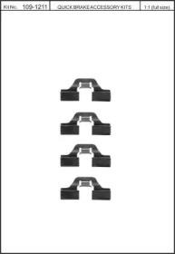 Kawe 109-1211 Spring set disc brake