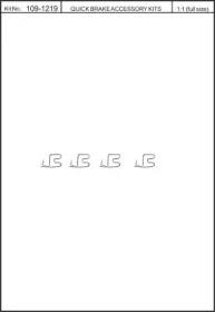 Kawe 109-1219 Spring set disc brake