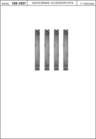 Kawe 109-1857 Монтажний комплект гальмівних колодок Kawe 109-1857 Монтажний комплект гальмівних колодок