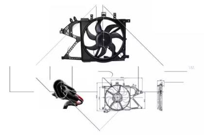 NRF 47012 Fan and motor assy NRF 47012 Fan and motor assy