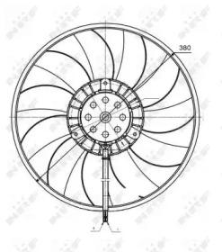 NRF 47422 Fan and motor assy