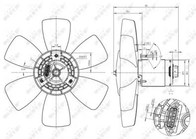 NRF 47429 Fan and motor assy