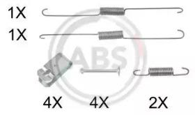 A.B.S. 0888Q Монтажний комплект гальмівних колодок A.B.S. 0888Q Монтажний комплект гальмівних колодок
