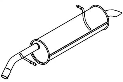 Klarius PG812D Глушитель выхлопных газов конечный Klarius PG812D Глушитель выхлопных газов конечный