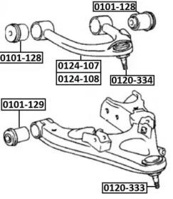 Akitaka 0120333 Joint assy suspension Akitaka 0120333 Joint assy suspension