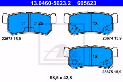 Ate 13.0460-5623.2 Brake pads Ate 13.0460-5623.2 Brake pads