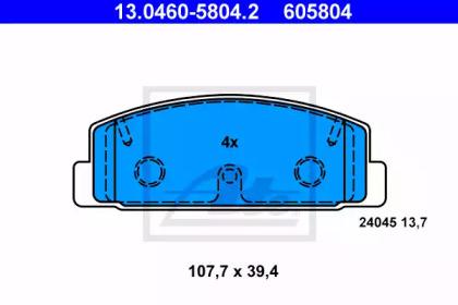 Ate 13.0460-5804.2 Brake pads Ate 13.0460-5804.2 Brake pads