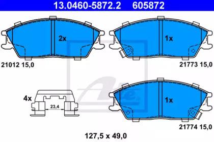 Ate 13.0460-5872.2 Brake pads