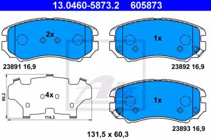 Ate 13.0460-5873.2 Brake pads Ate 13.0460-5873.2 Brake pads