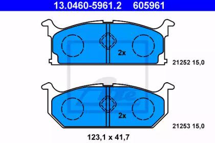 Ate 13.0460-5961.2 Brake pads Ate 13.0460-5961.2 Brake pads