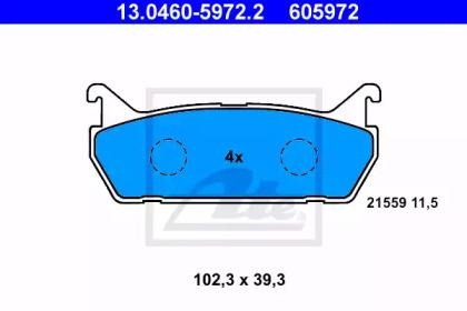 Ate 13.0460-5972.2 Brake pads Ate 13.0460-5972.2 Brake pads
