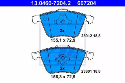 Ate 13.0460-7204.2 Brake pads Ate 13.0460-7204.2 Brake pads