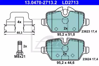 Ate 13.0470-2713.2 Brake pads