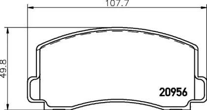 Hella 8DB 355 030-001 Brake pads Hella 8DB 355 030-001 Brake pads