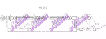 Kawe H6868 Hose assy brake Kawe H6868 Hose assy brake