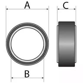 Sidat 2.2044 Race thrust bearing Sidat 2.2044 Race thrust bearing