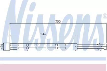 Nissens 95502 Осушувач кондиціонера Nissens 95502 Осушувач кондиціонера