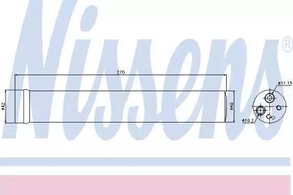 Nissens 95504 Осушувач кондиціонера