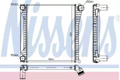 Nissens 96136 Радіатор інтеркулера Nissens 96136 Радіатор інтеркулера