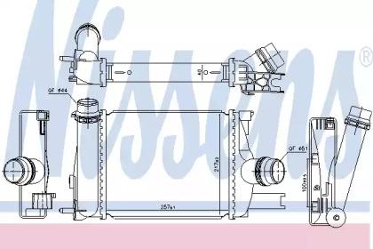 Nissens 96328 Радіатор інтеркулера Nissens 96328 Радіатор інтеркулера