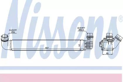 Nissens 96569 Радіатор інтеркулера Nissens 96569 Радіатор інтеркулера