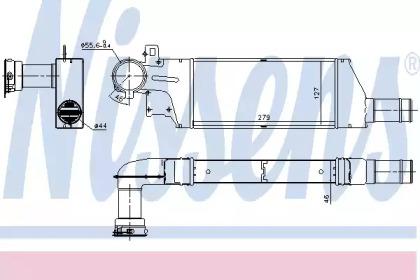 Nissens 96656 Радіатор інтеркулера Nissens 96656 Радіатор інтеркулера