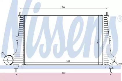 Nissens 96891 Радіатор інтеркулера Nissens 96891 Радіатор інтеркулера