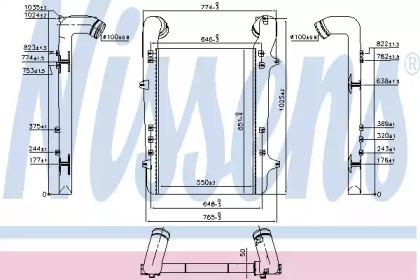 Nissens 96975 Інтеркулер Nissens 96975 Інтеркулер