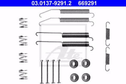 Ate 03.0137-9291.2 Монтажний комплект гальмівних колодок Ate 03.0137-9291.2 Монтажний комплект гальмівних колодок