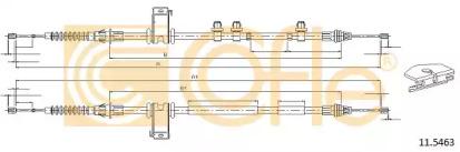 Cofle 11.5463 Трос стояночного гальма Cofle 11.5463 Трос стояночного гальма