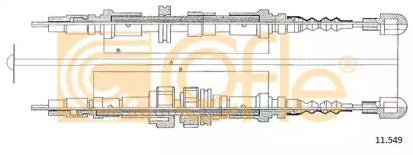 Cofle 11.549 Brake cable