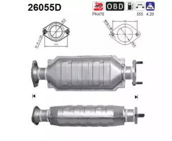 AS S.L.U. 26055D Катализатор AS S.L.U. 26055D Катализатор