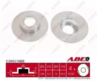 ABE C3X017ABE Brake disc