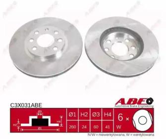 ABE C3X031ABE Brake disc