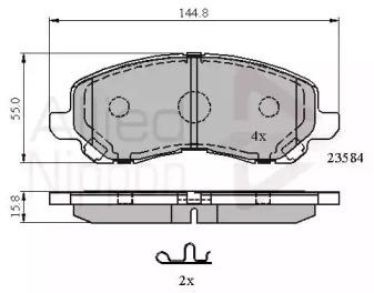 Comline ADB31256 Brake pads Comline ADB31256 Brake pads