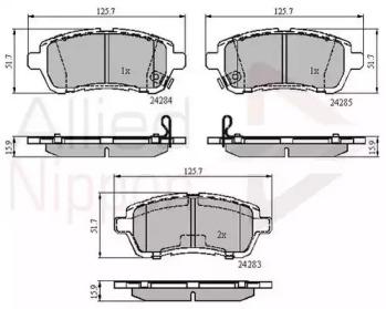 Comline ADB31620 Колодки гальмівні Comline ADB31620 Колодки гальмівні