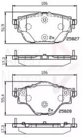 Comline ADB32235 Brake pads