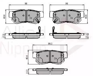 Comline ADB3879 Brake pads Comline ADB3879 Brake pads