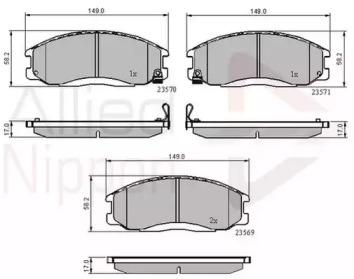 Comline ADB3938 Колодки гальмівні