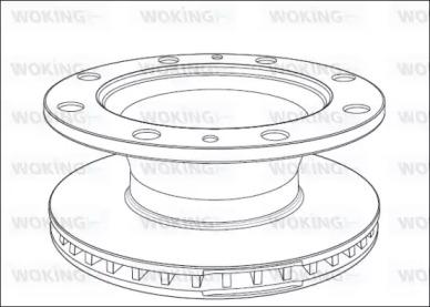 Woking NSA1014.20 Brake disc Woking NSA1014.20 Brake disc